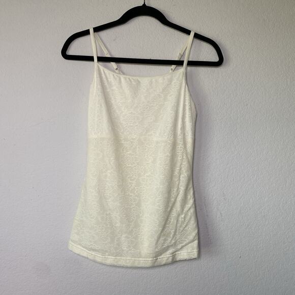 Maidenform Lace Camisole Tank Womens XL Ivory Cream Y2K Coquette‎ Classic Layer - Picture 1 of 9
